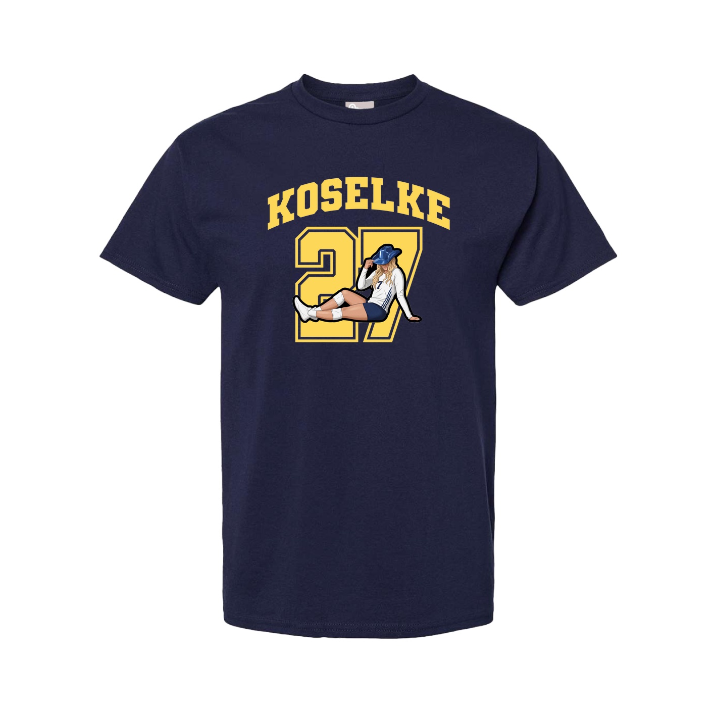 Tee — Number in Navy