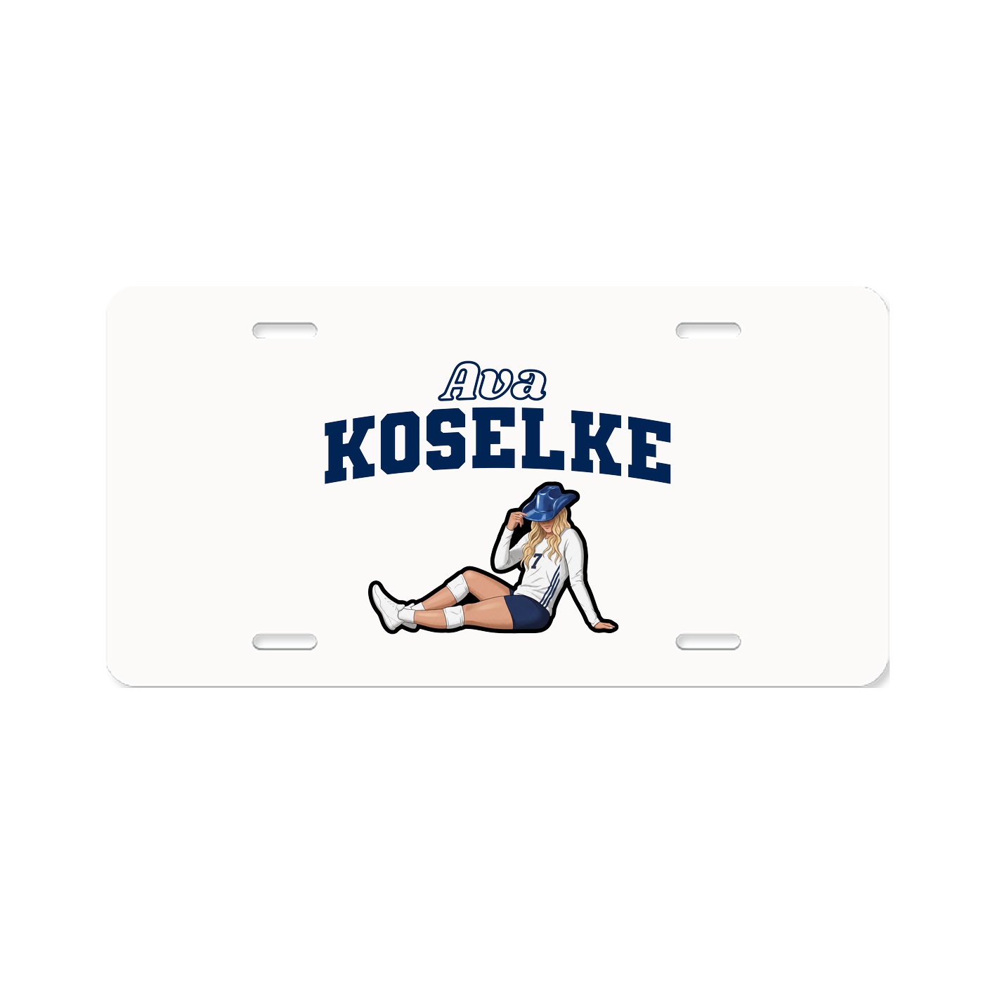 License Plate — Name Arch in Classic