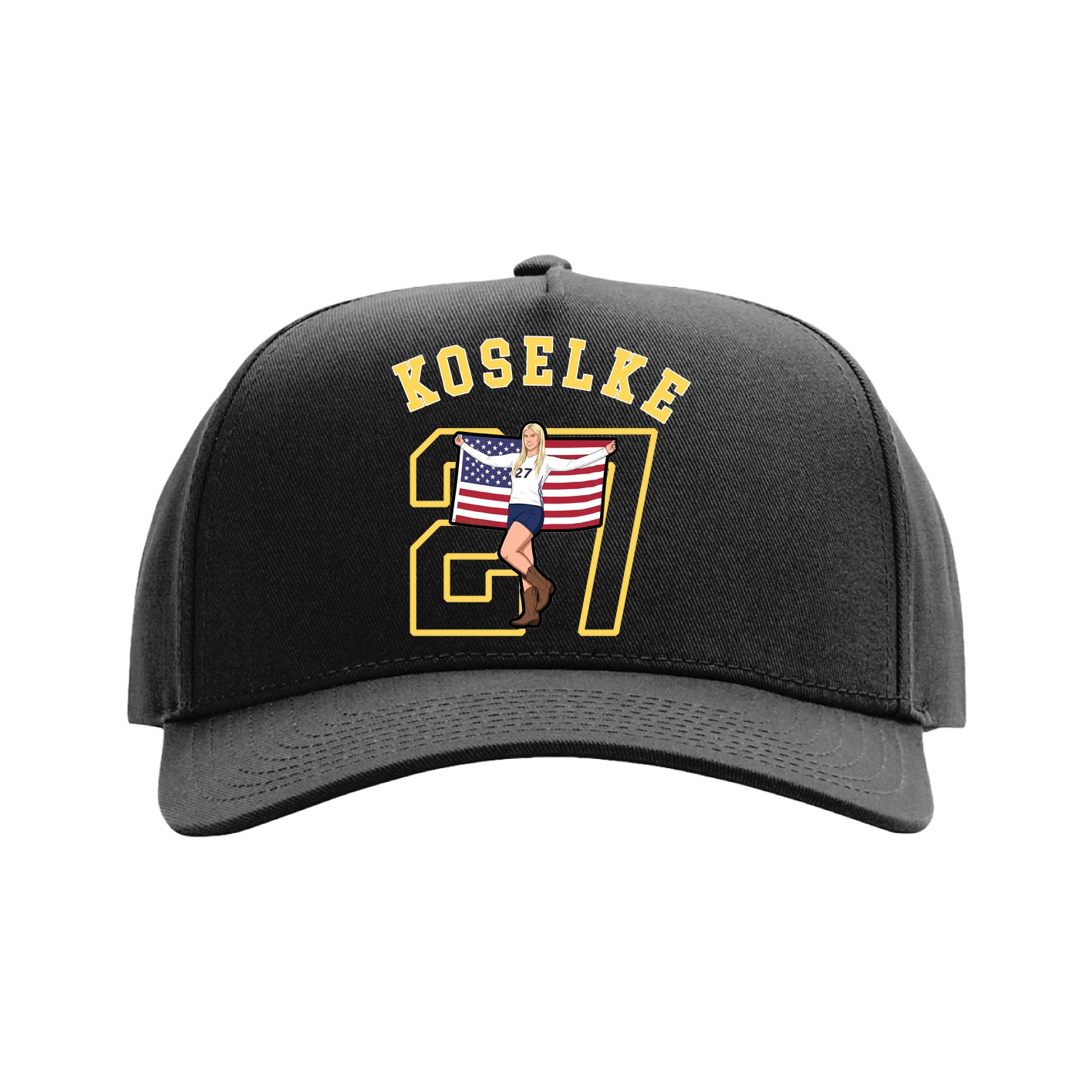Full Fabric Five-Panel Champ Cap