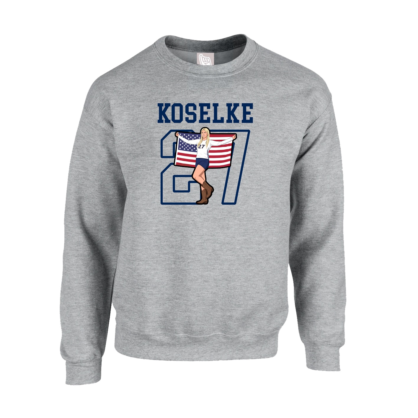 Fleece Crew — Shirsey in Grey