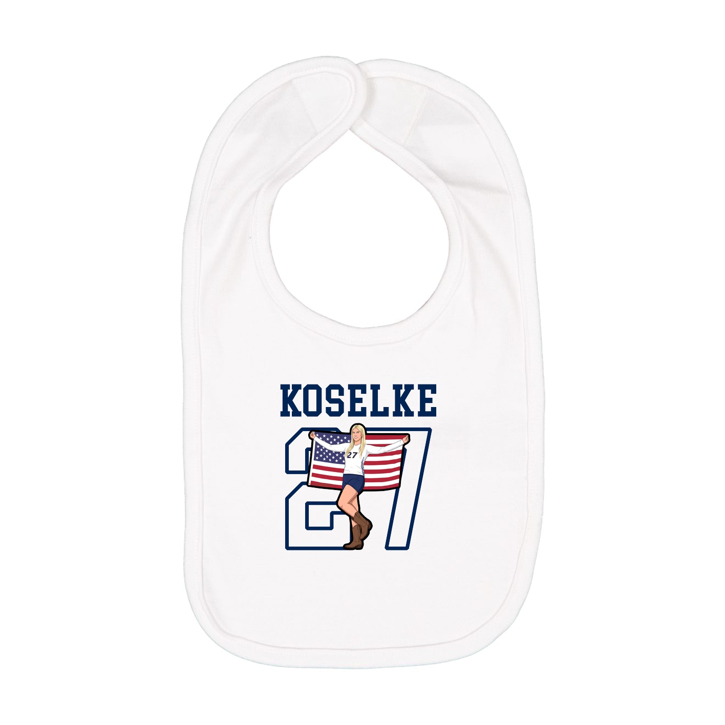 Infant Bib — Shirsey in White