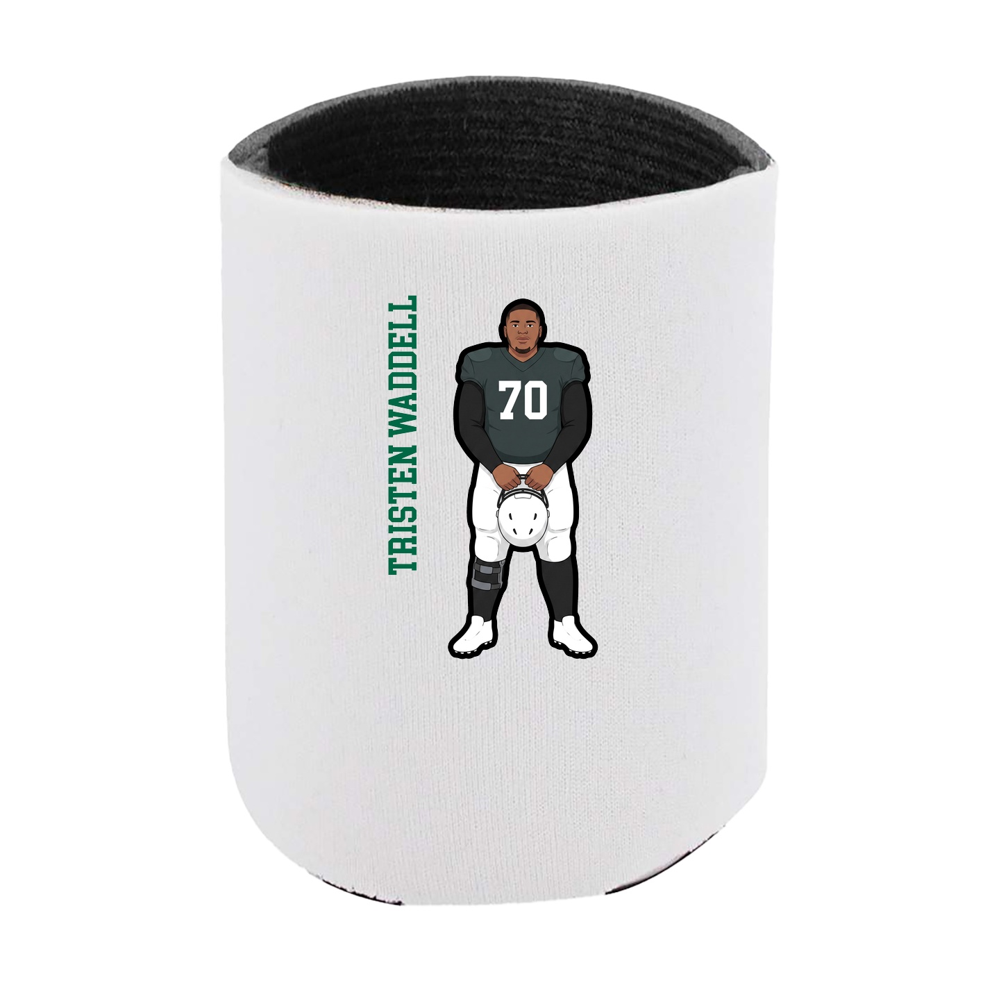 Can Holder — Name Vertical in White