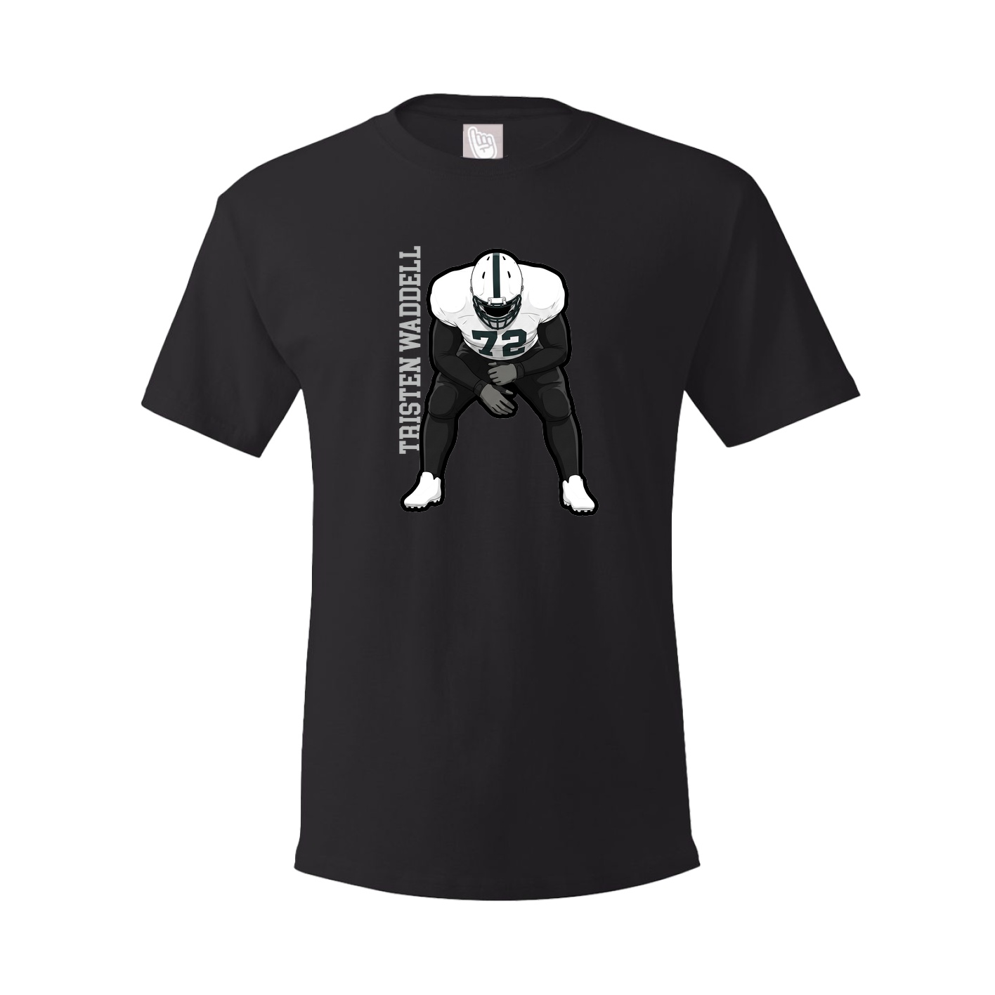 Tee — Name Vertical in Black