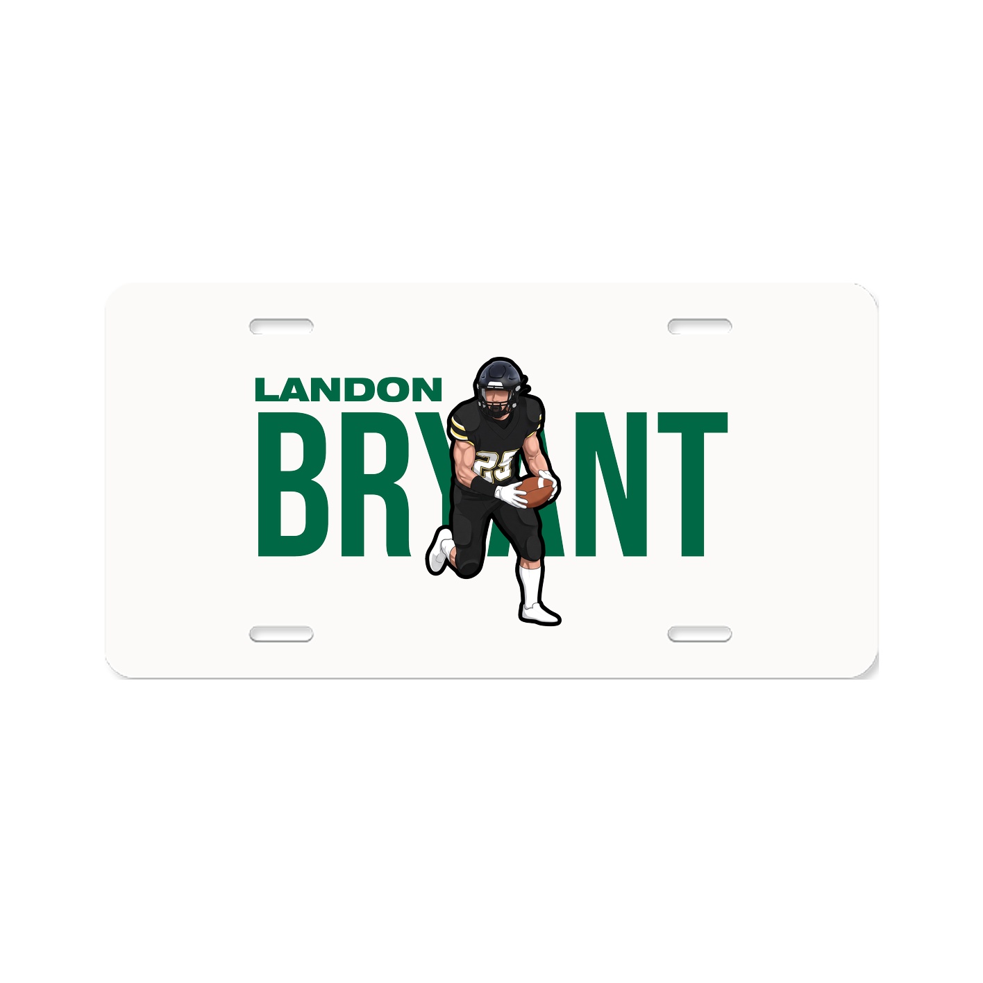License Plate — Player Name in Classic