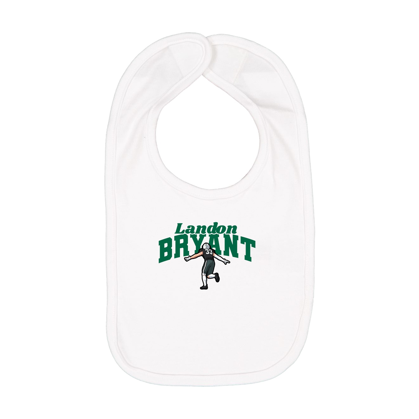 Infant Bib — Signature Arch in White