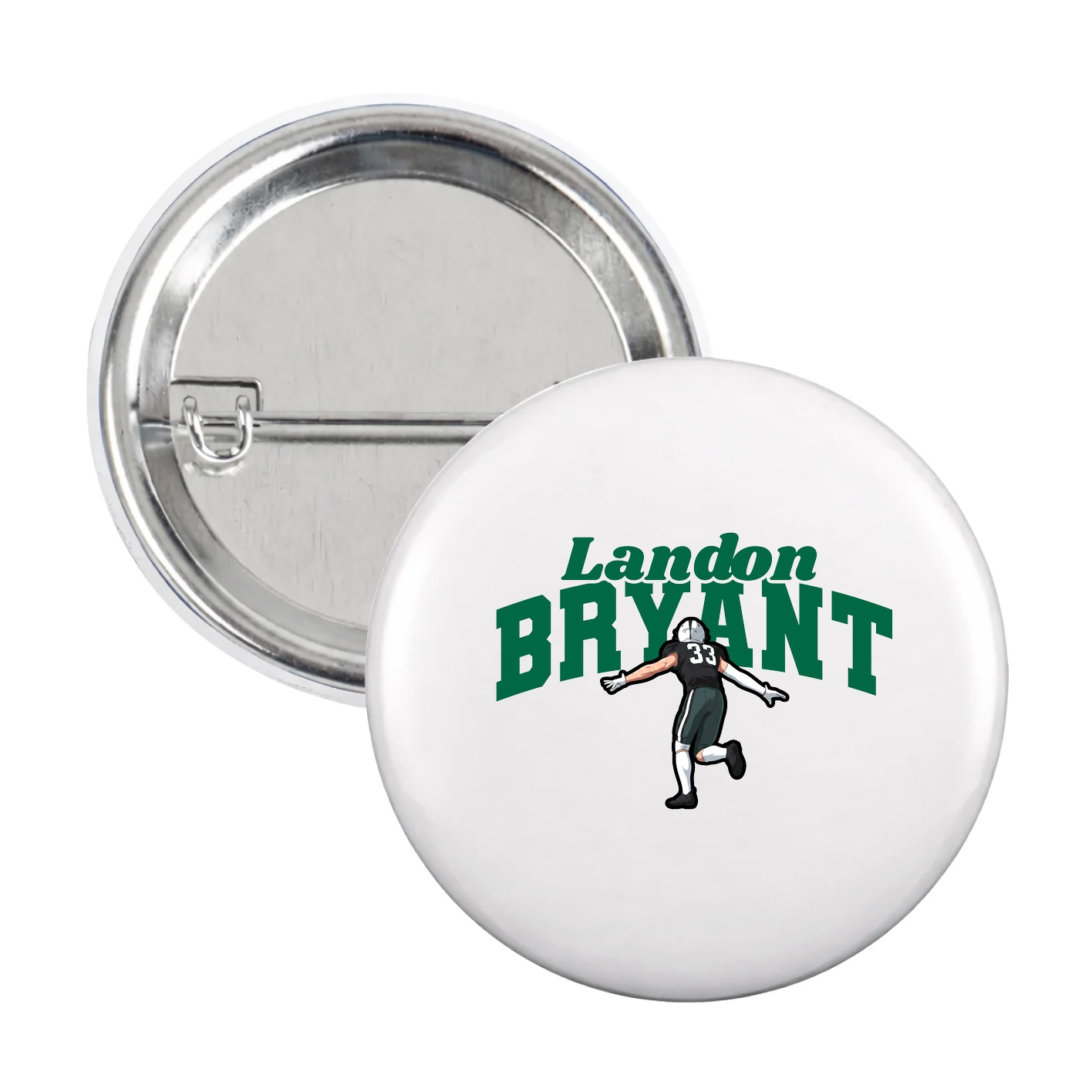 Game Day Button — Signature Arch in White