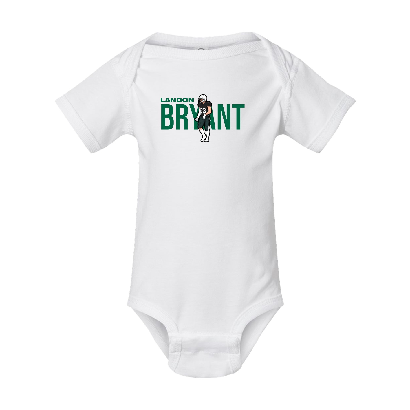 Baby Onesie — Player Name in White
