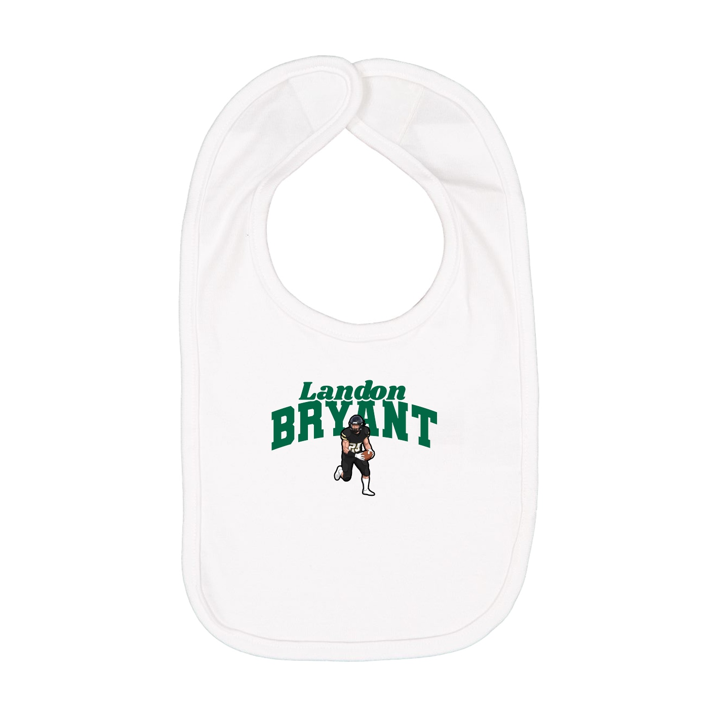 Infant Bib — Signature Arch in White