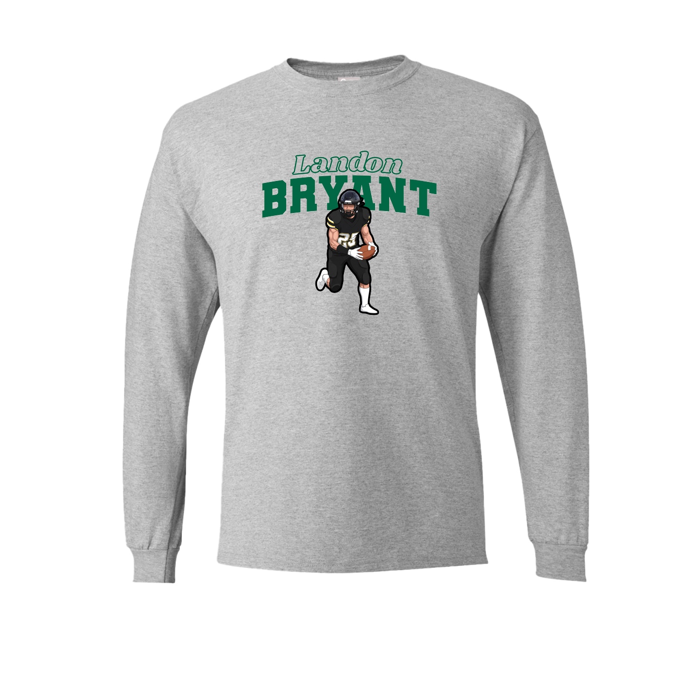 Long Sleeve Tee — Name Arch in Grey