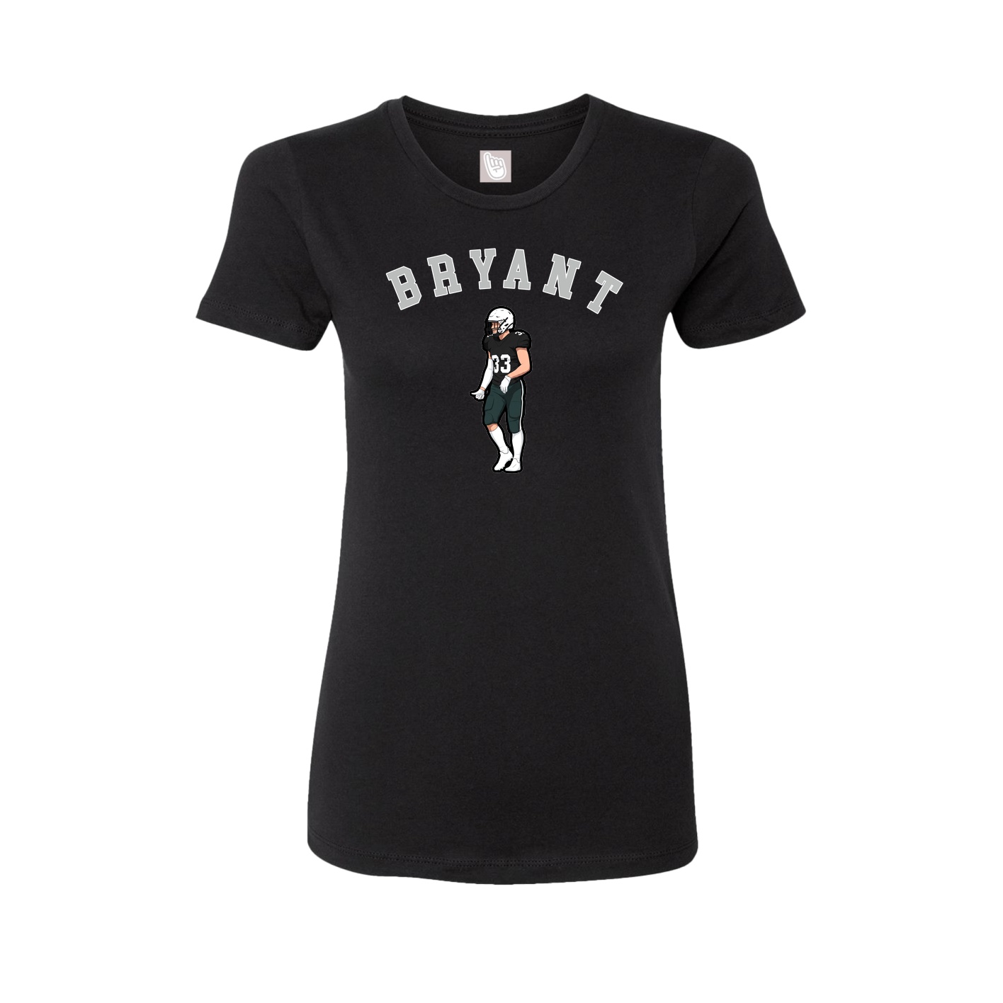 Fitted Women's Tee — Shirsey Arch in Black