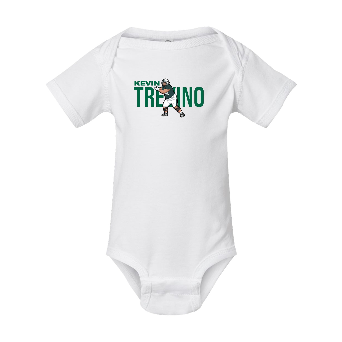 Baby Onesie — Player Name in White