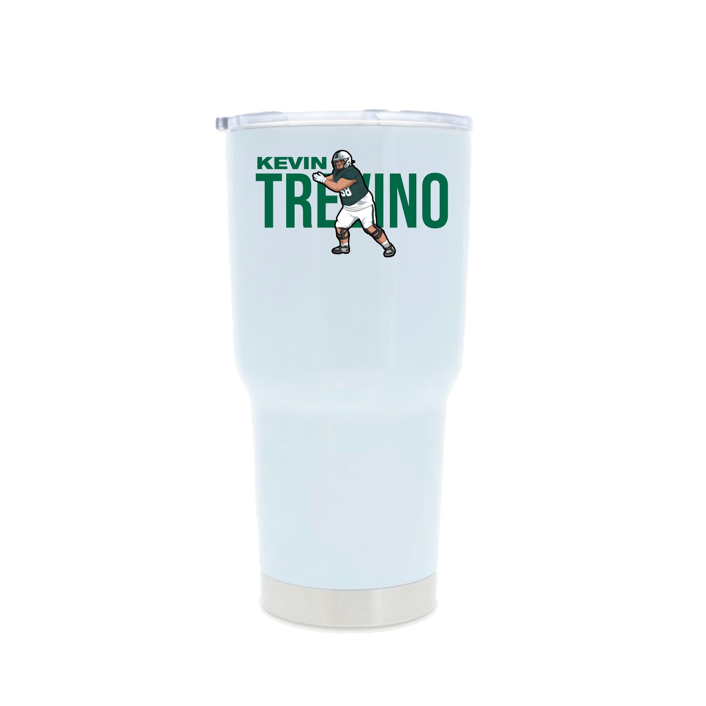 30oz Stainless Steel Tumbler — Player Name in White