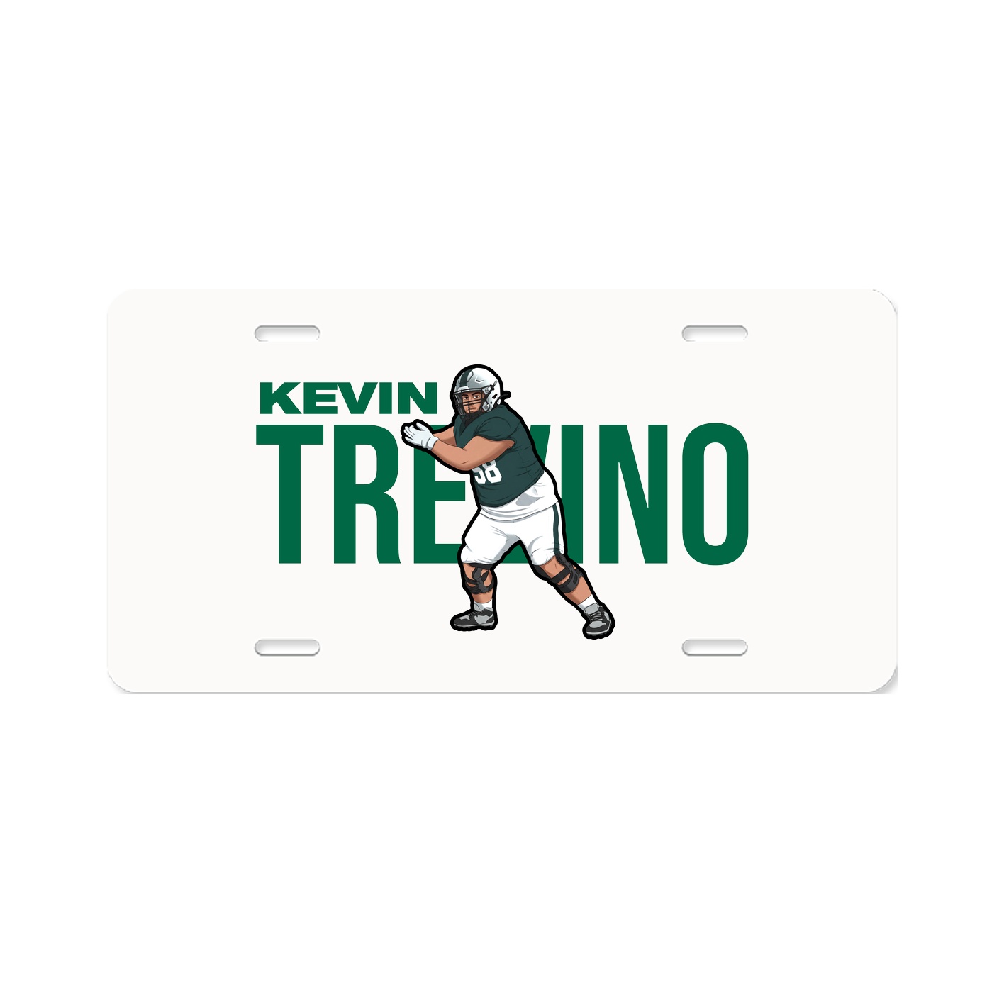 License Plate — Player Name in Classic