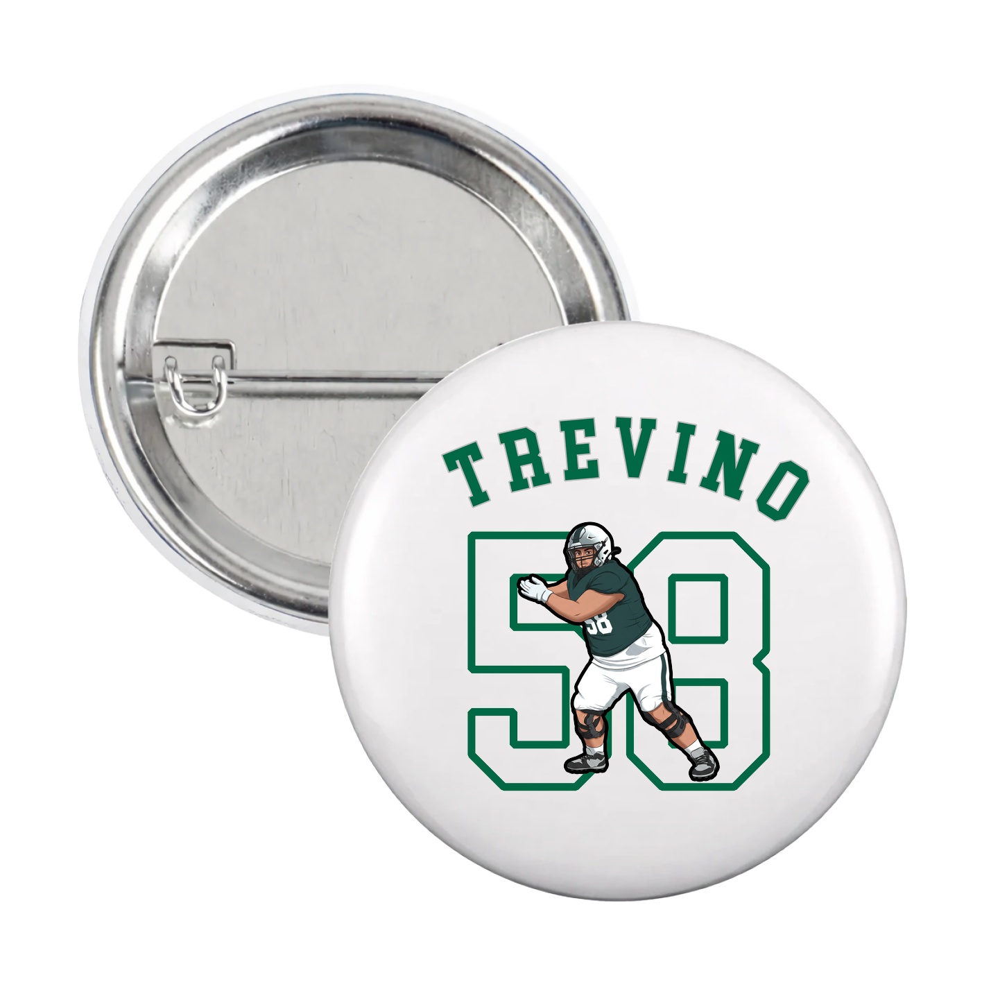 Game Day Button — Shirsey Arch in White