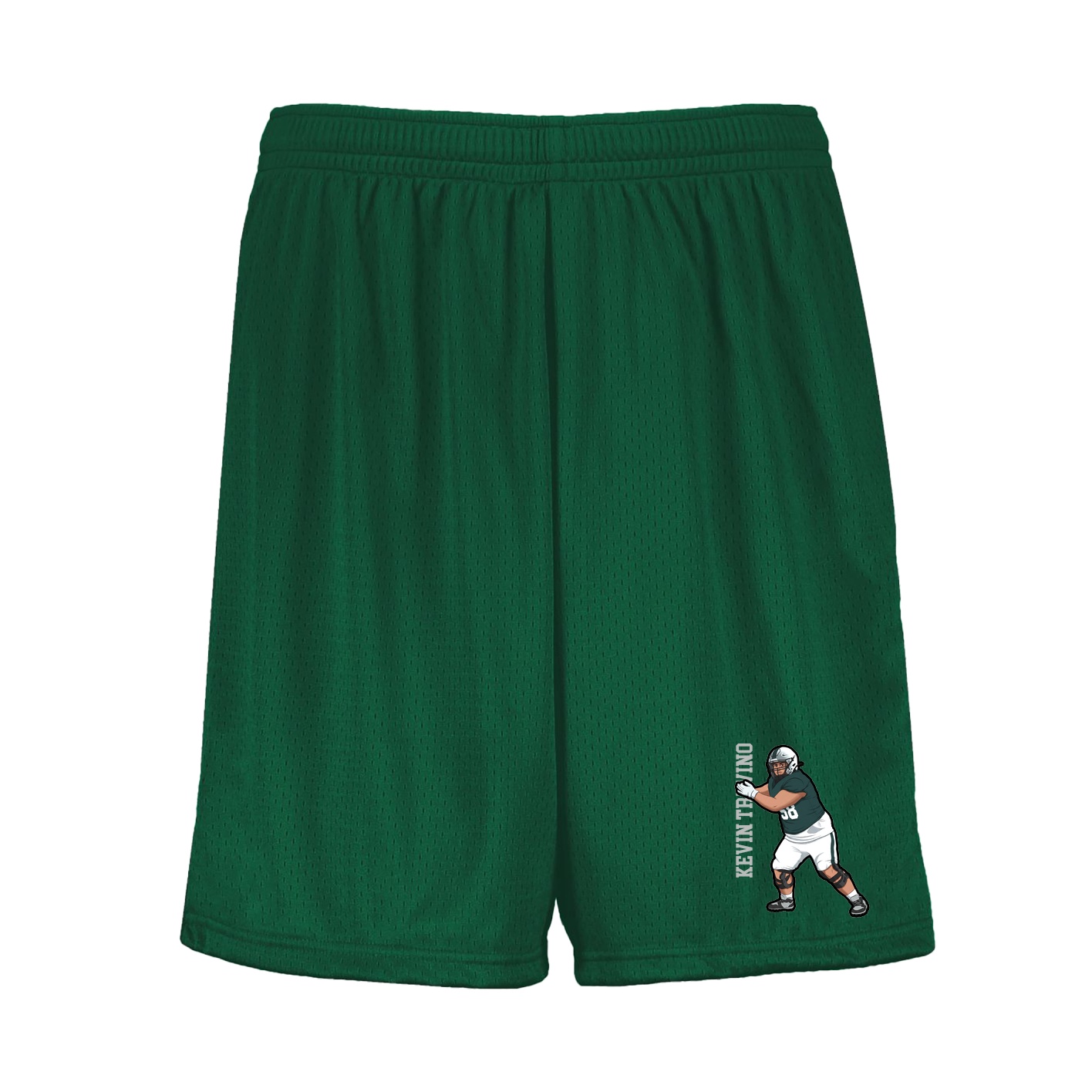 Shorts — Name Vertical in Green