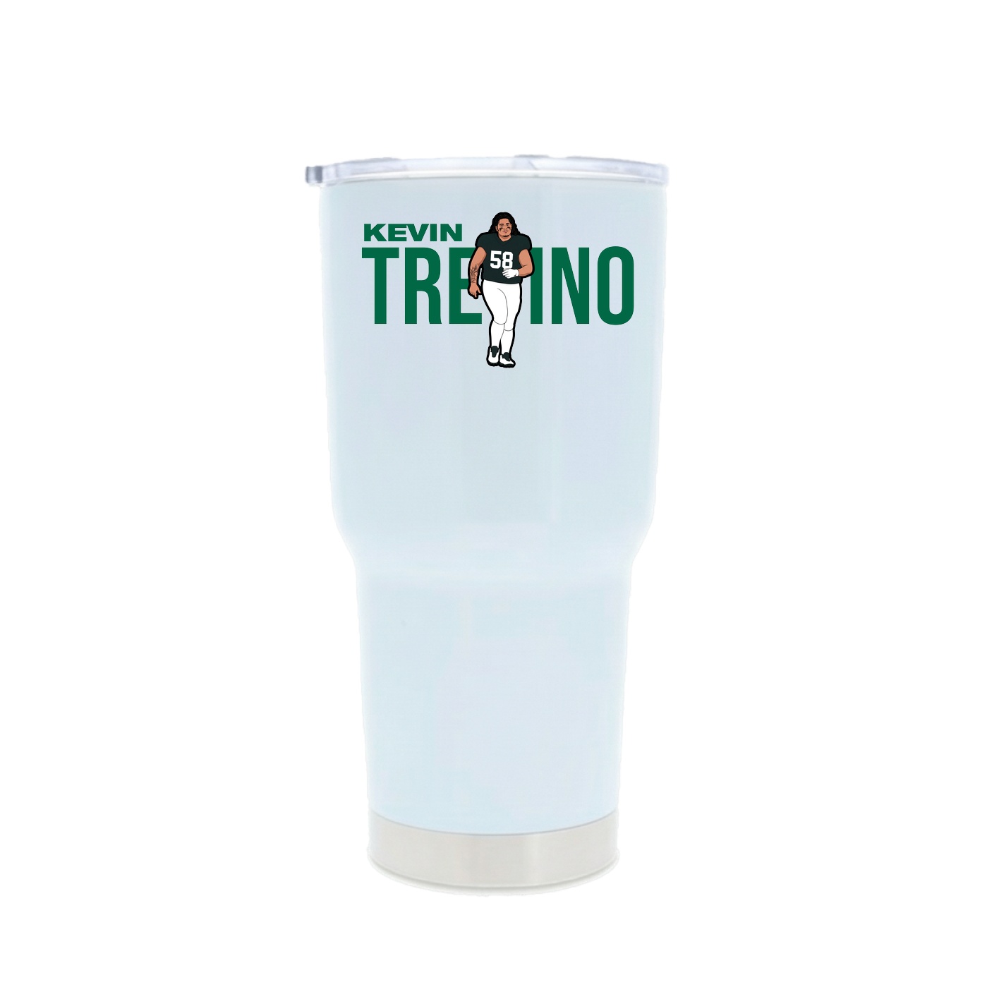 30oz Stainless Steel Tumbler — Player Name in White