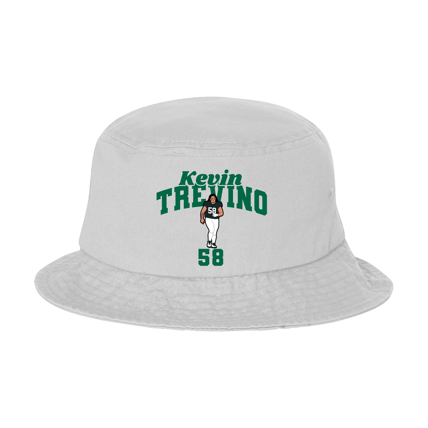 Bucket Cap — Signature Arch in White
