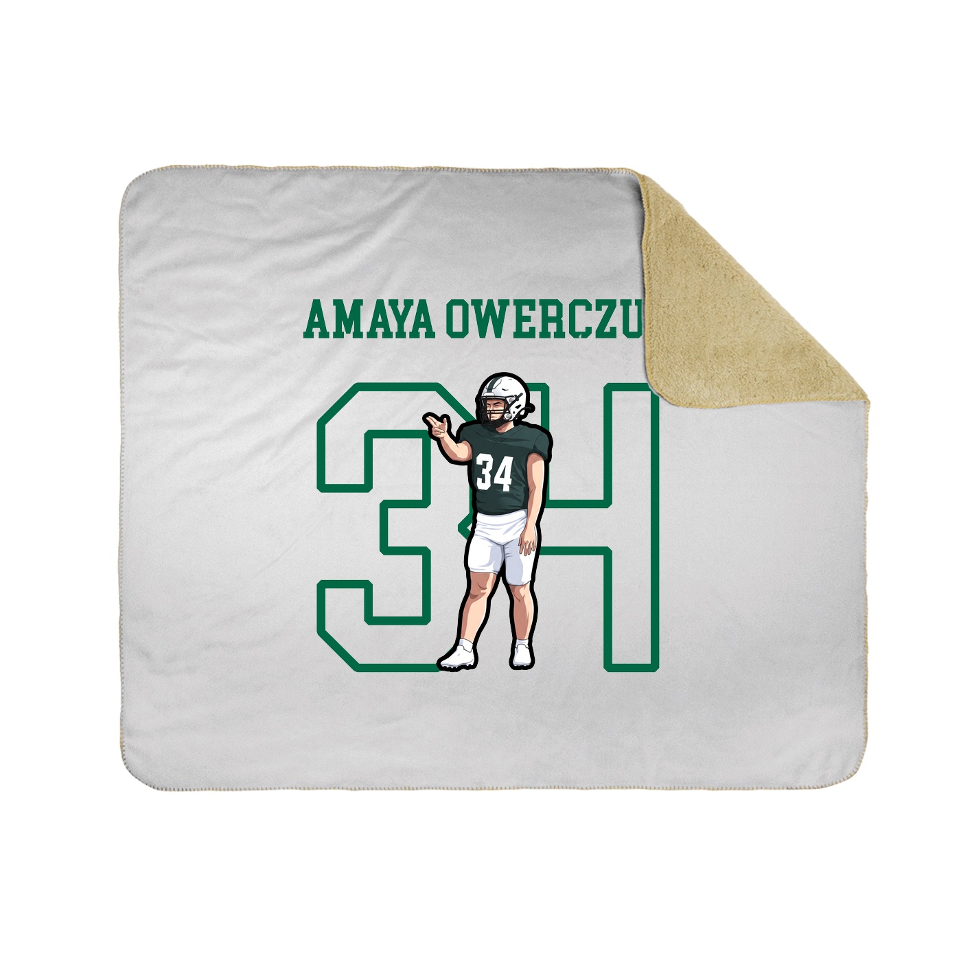 Throw Blanket — Shirsey in White