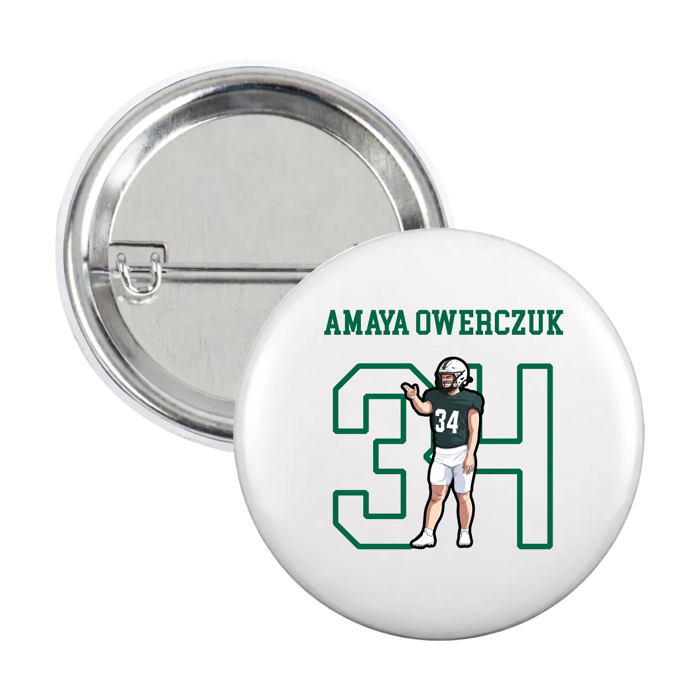Game Day Button — Shirsey in White