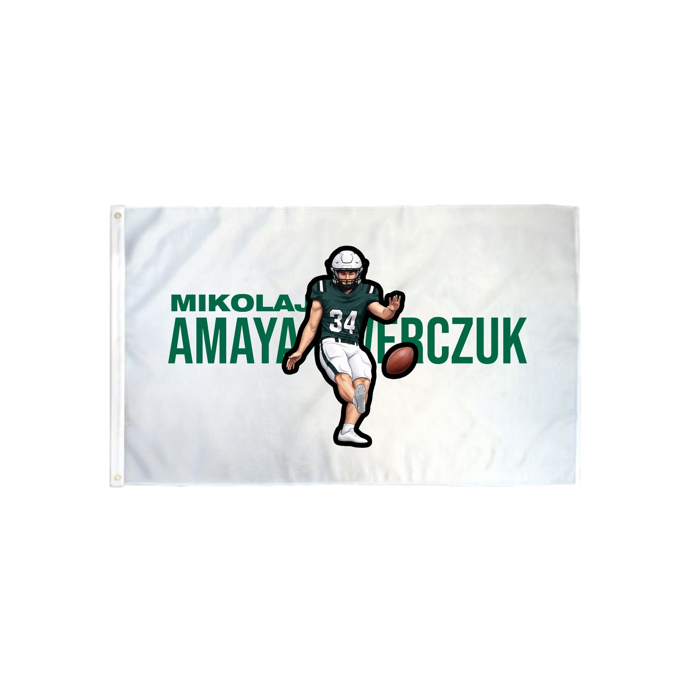 3x5 Flag — Player Name in Classic