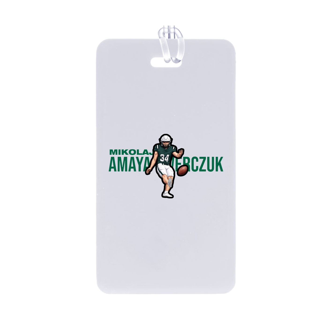 Bag Tag — Player Name in Classic