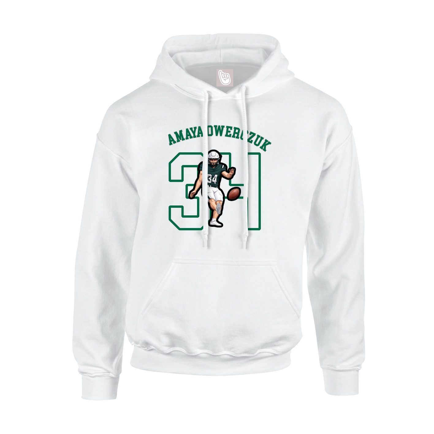 Youth Hoodie — Shirsey Arch in White