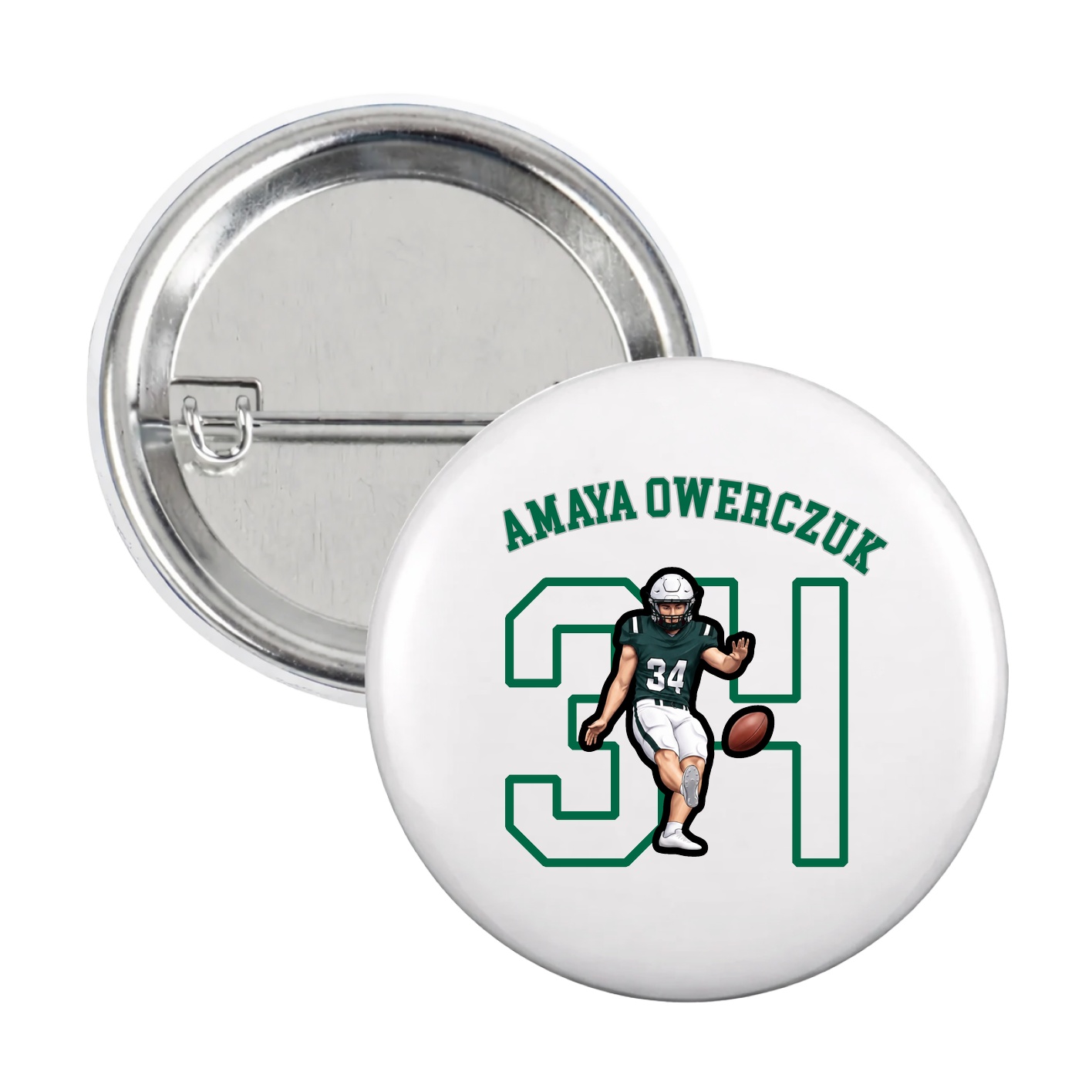 Game Day Button — Shirsey Arch in White