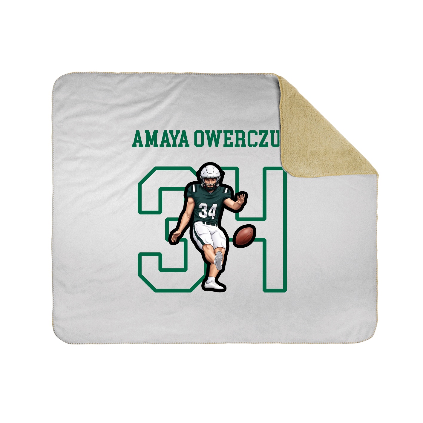 Throw Blanket — Shirsey in White