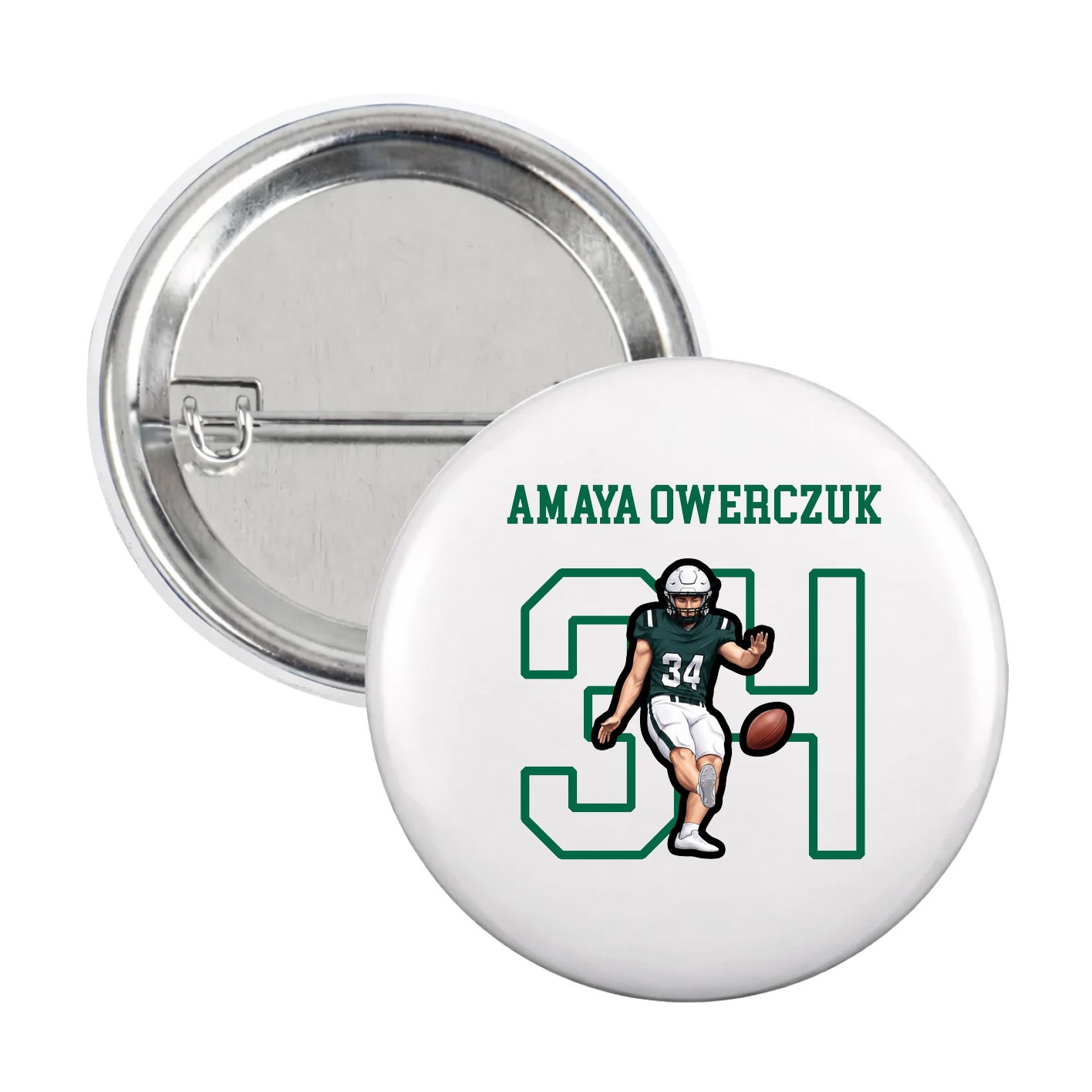 Game Day Button — Shirsey in White