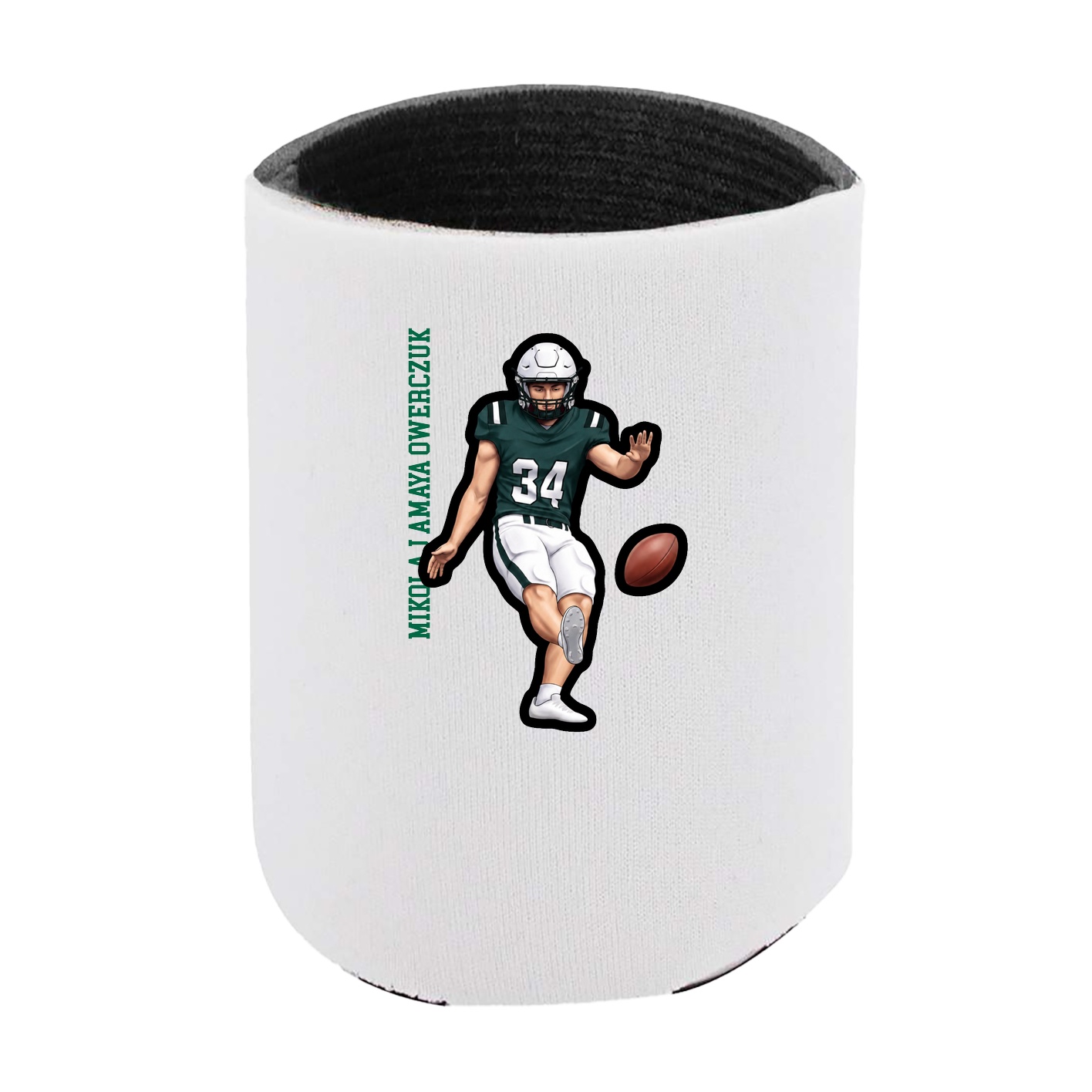 Can Holder — Name Vertical in White
