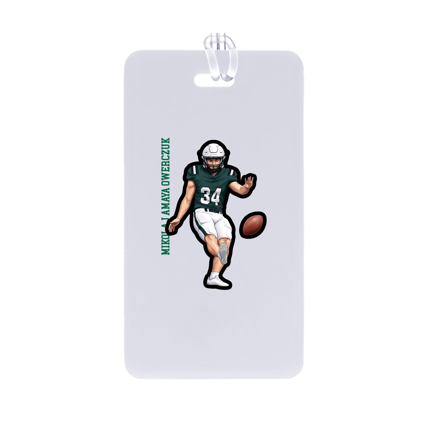 Bag Tag — Name Vertical in Classic