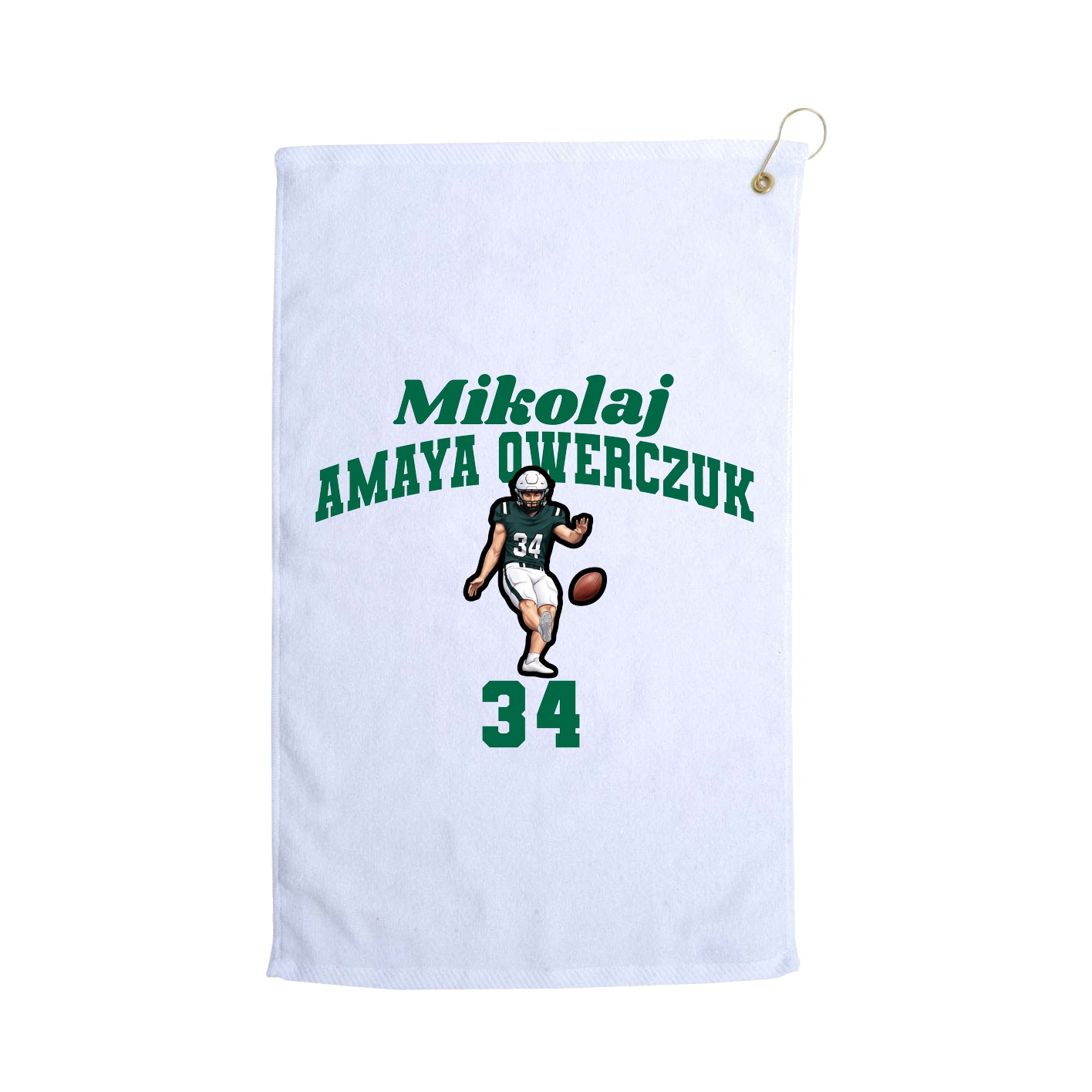 Golf Towel — Signature Arch in White