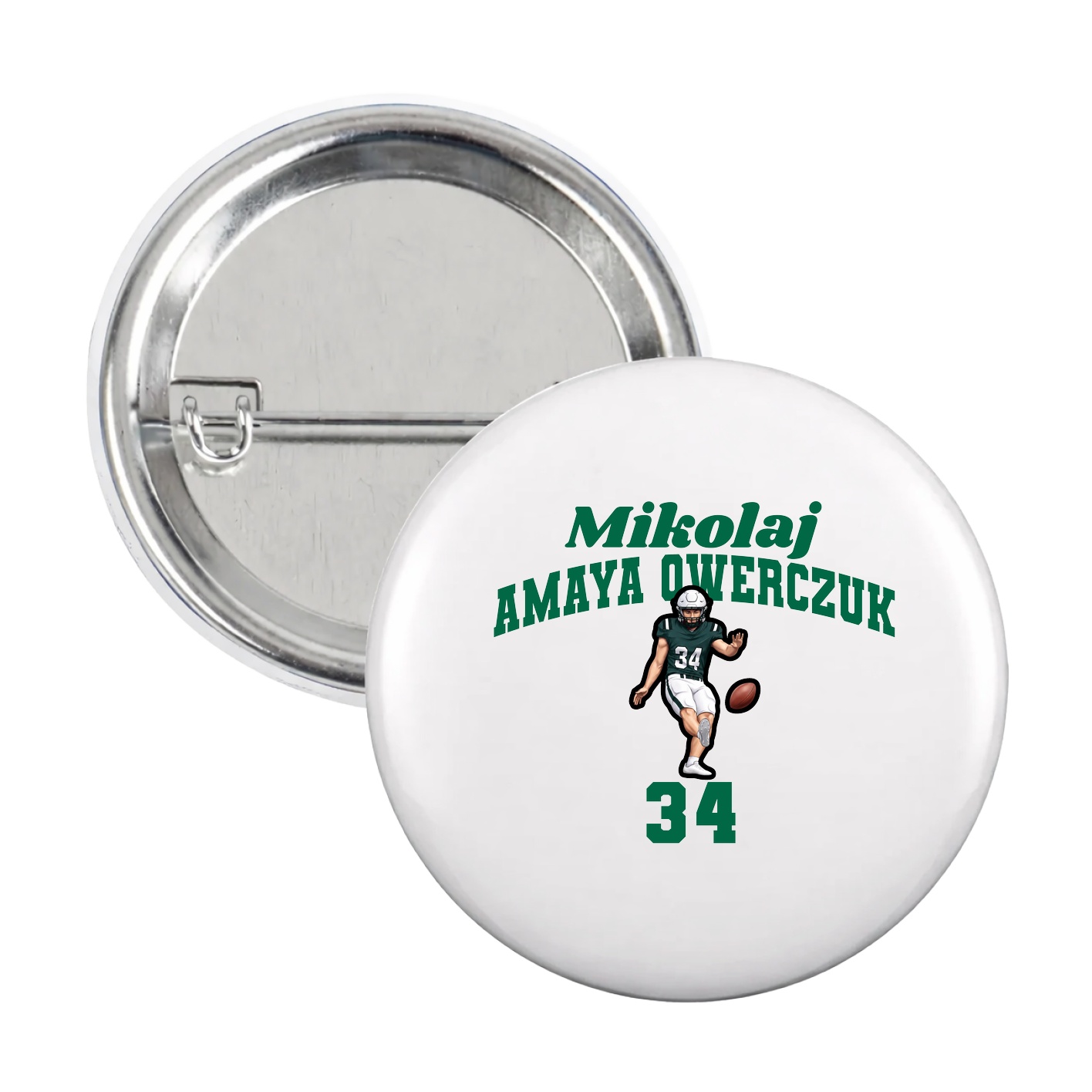 Game Day Button — Signature Arch in White