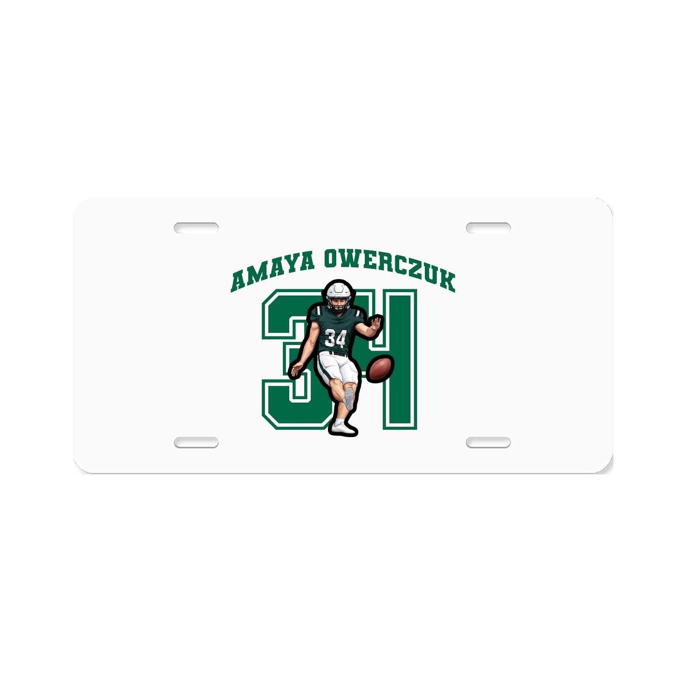 License Plate — Number in Classic