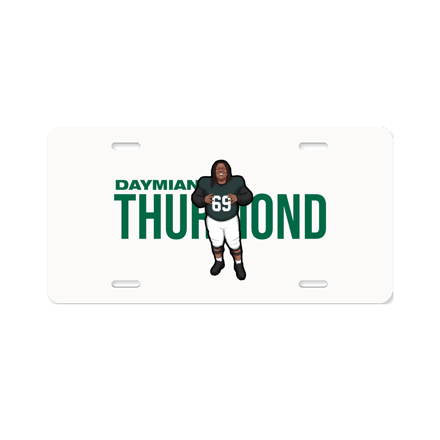 License Plate — Player Name in Classic