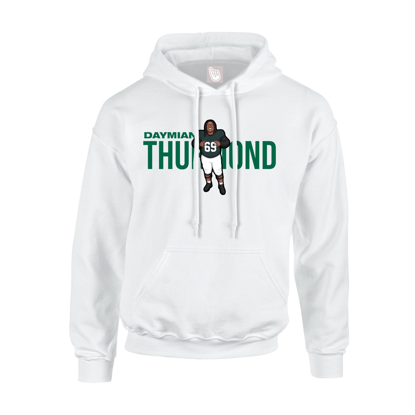 Hoodie — Player Name in White