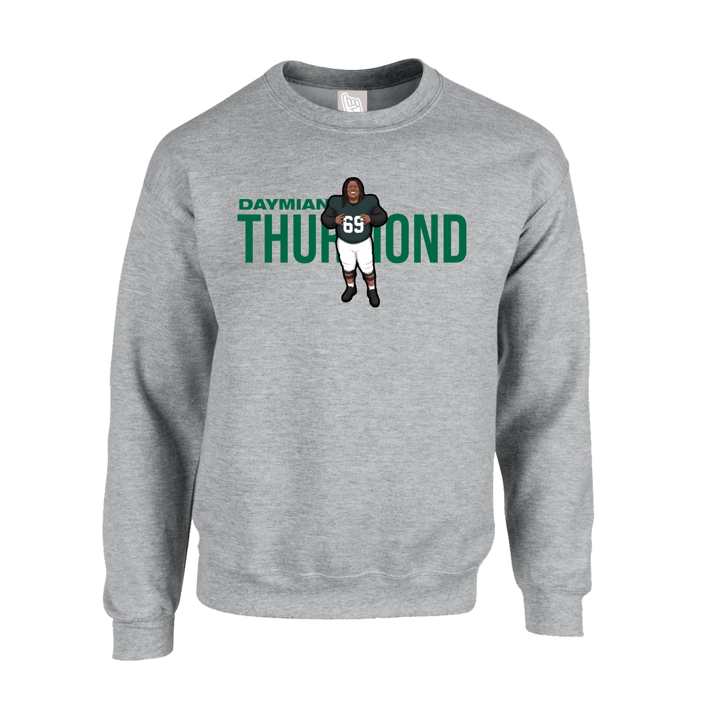 Fleece Crew — Player Name in Grey
