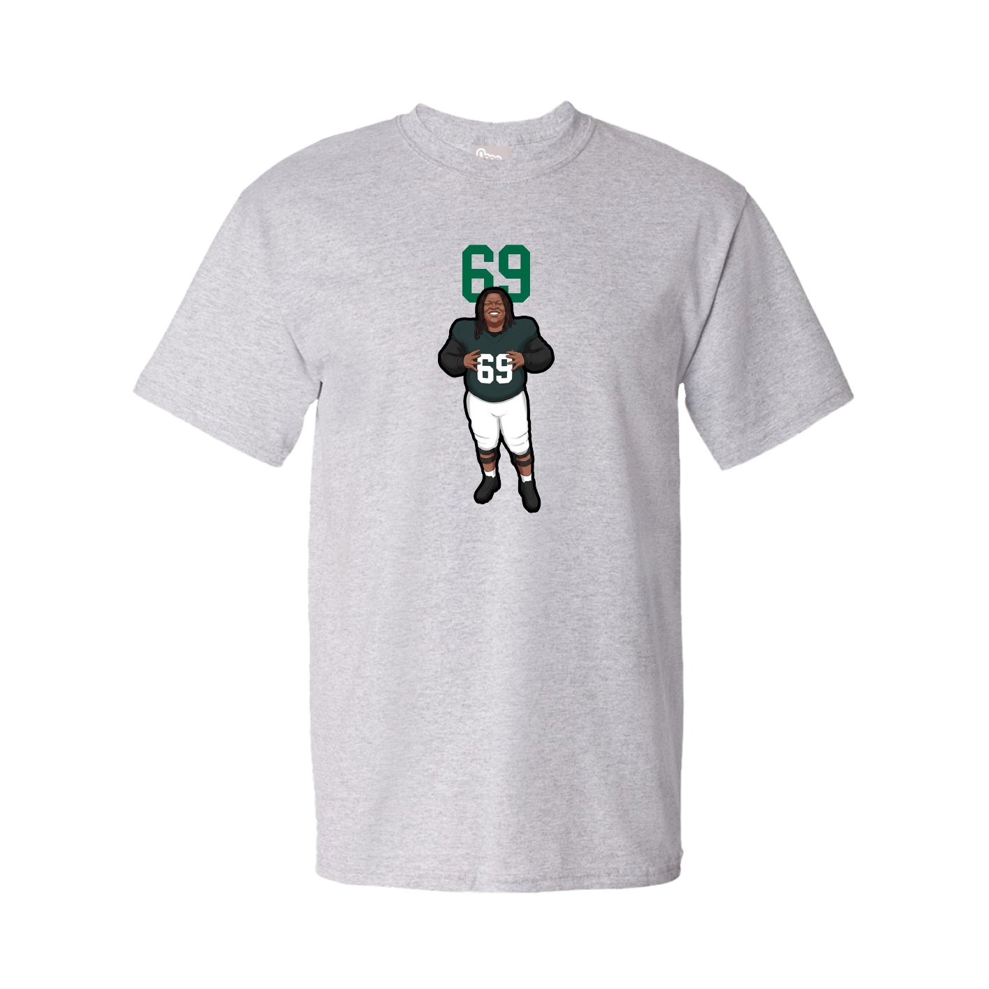 Youth Tee — Number Top in Grey