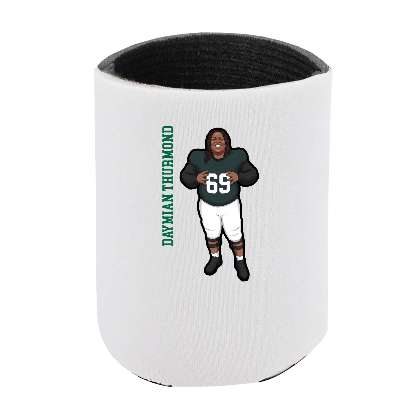 Can Holder — Name Vertical in White