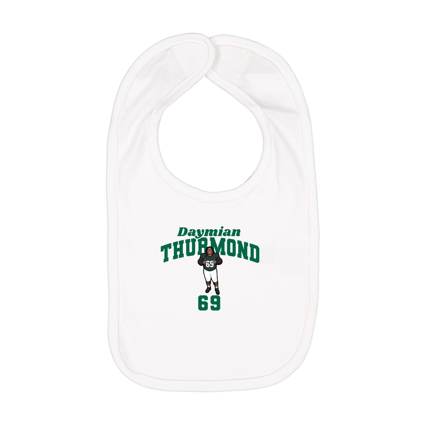 Infant Bib — Signature Arch in White
