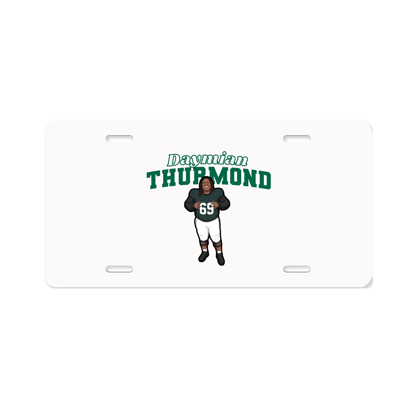 License Plate — Name Arch in Classic