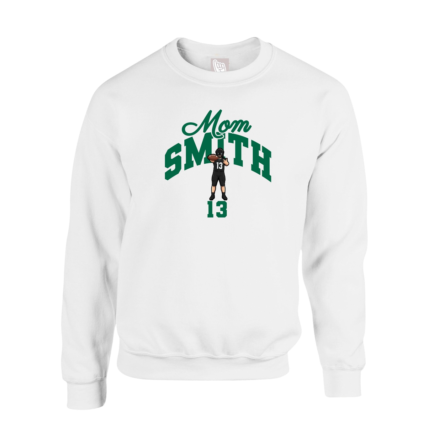 Fleece Crew — Mothers Day Arch in White