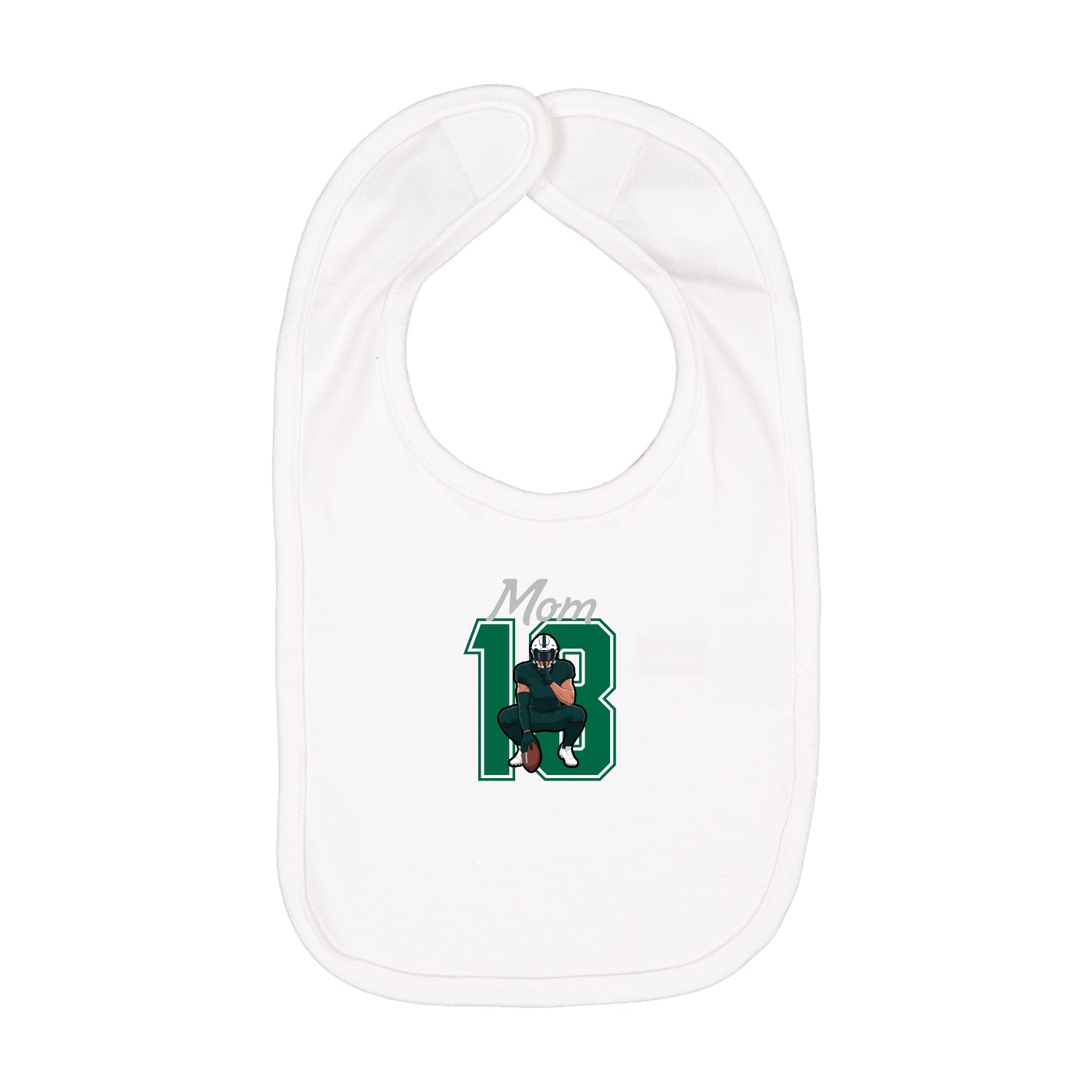 Infant Bib — Mothers Day Shirsey in White