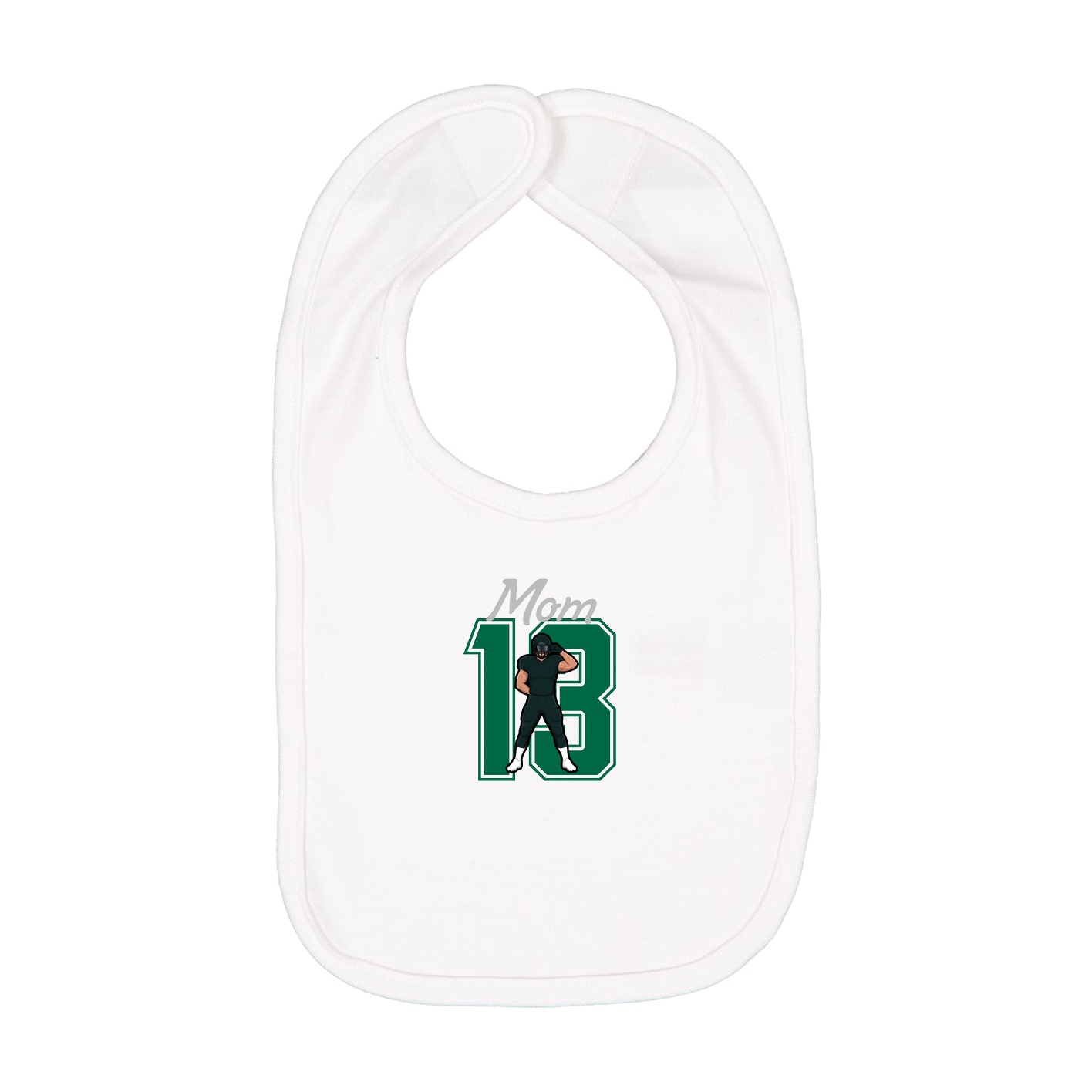 Infant Bib — Mothers Day Shirsey in White