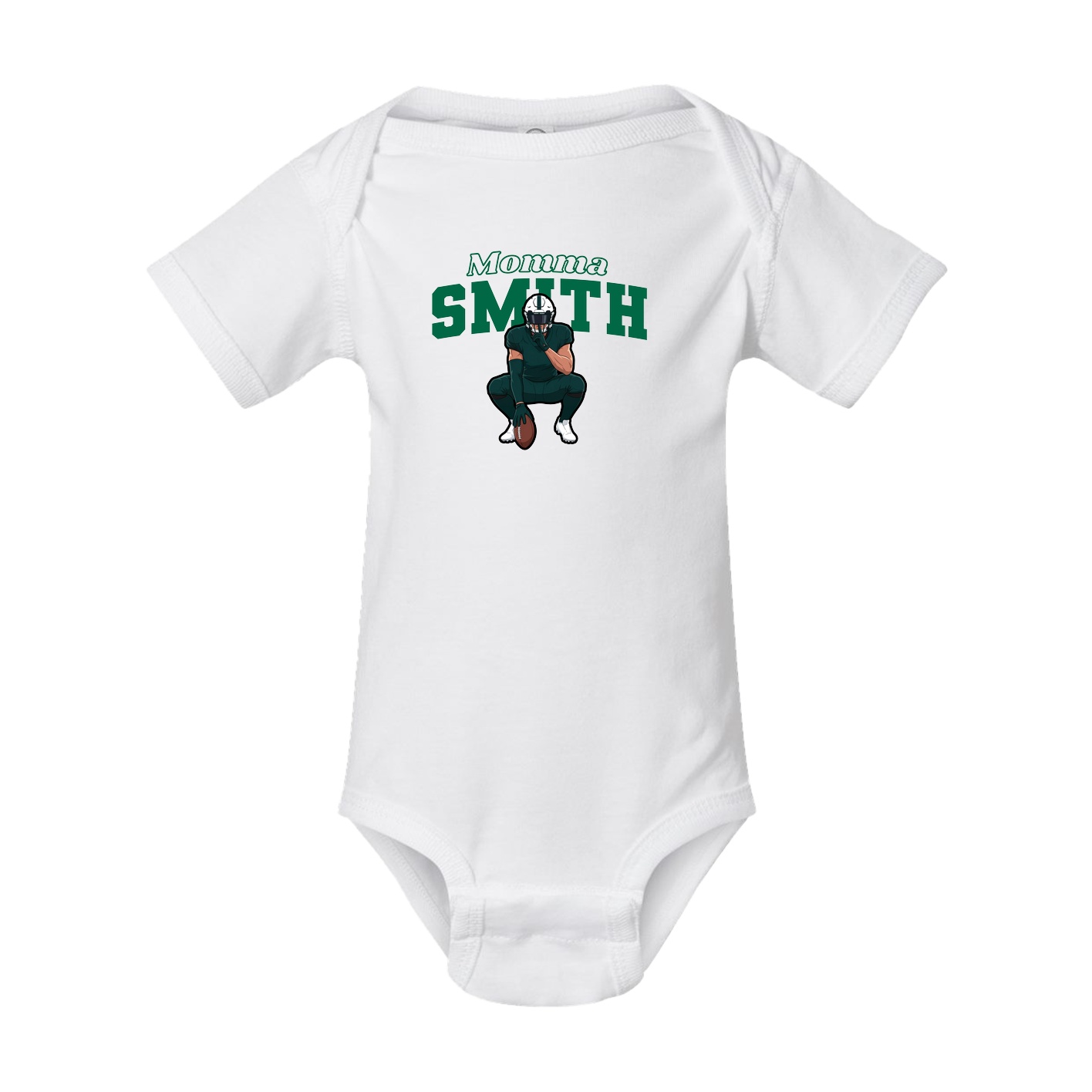 Baby Onesie — Mothers Day Block in White