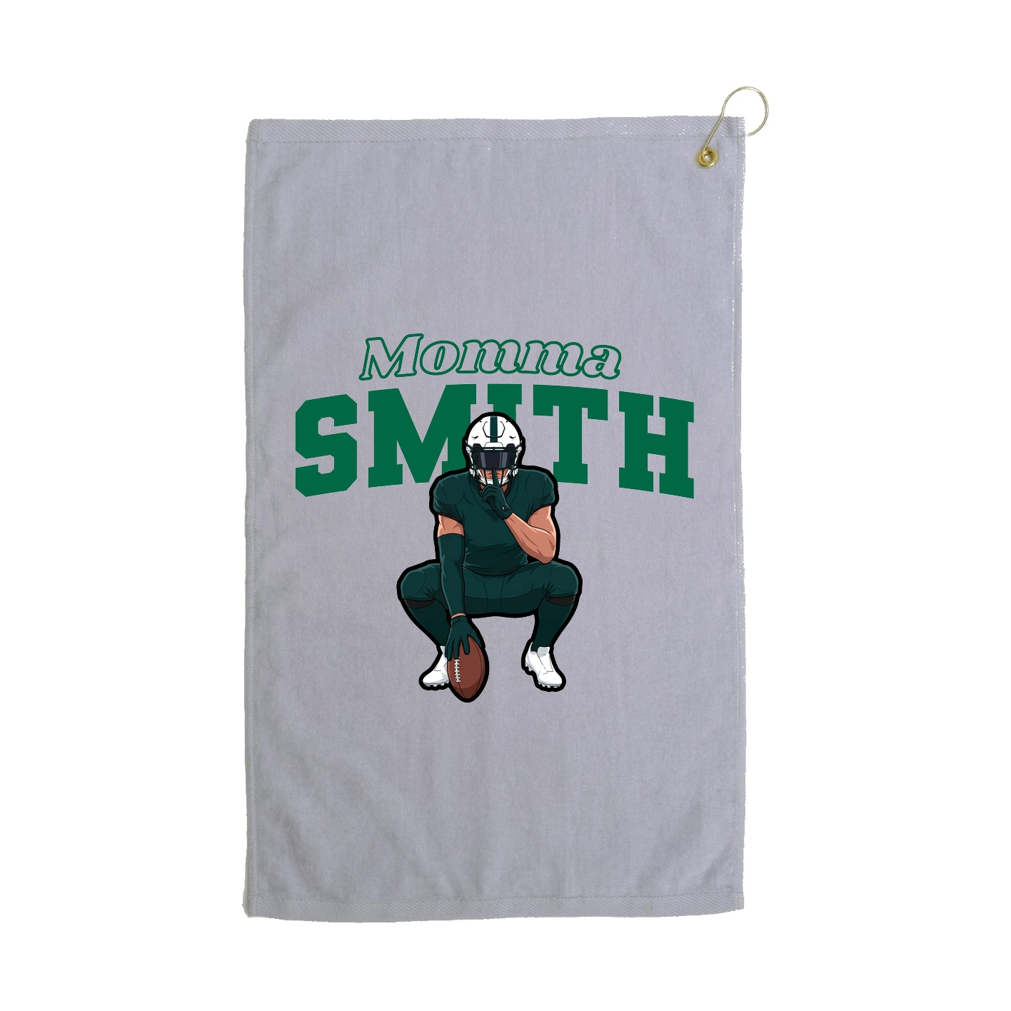 Golf Towel — Mothers Day Block in Grey
