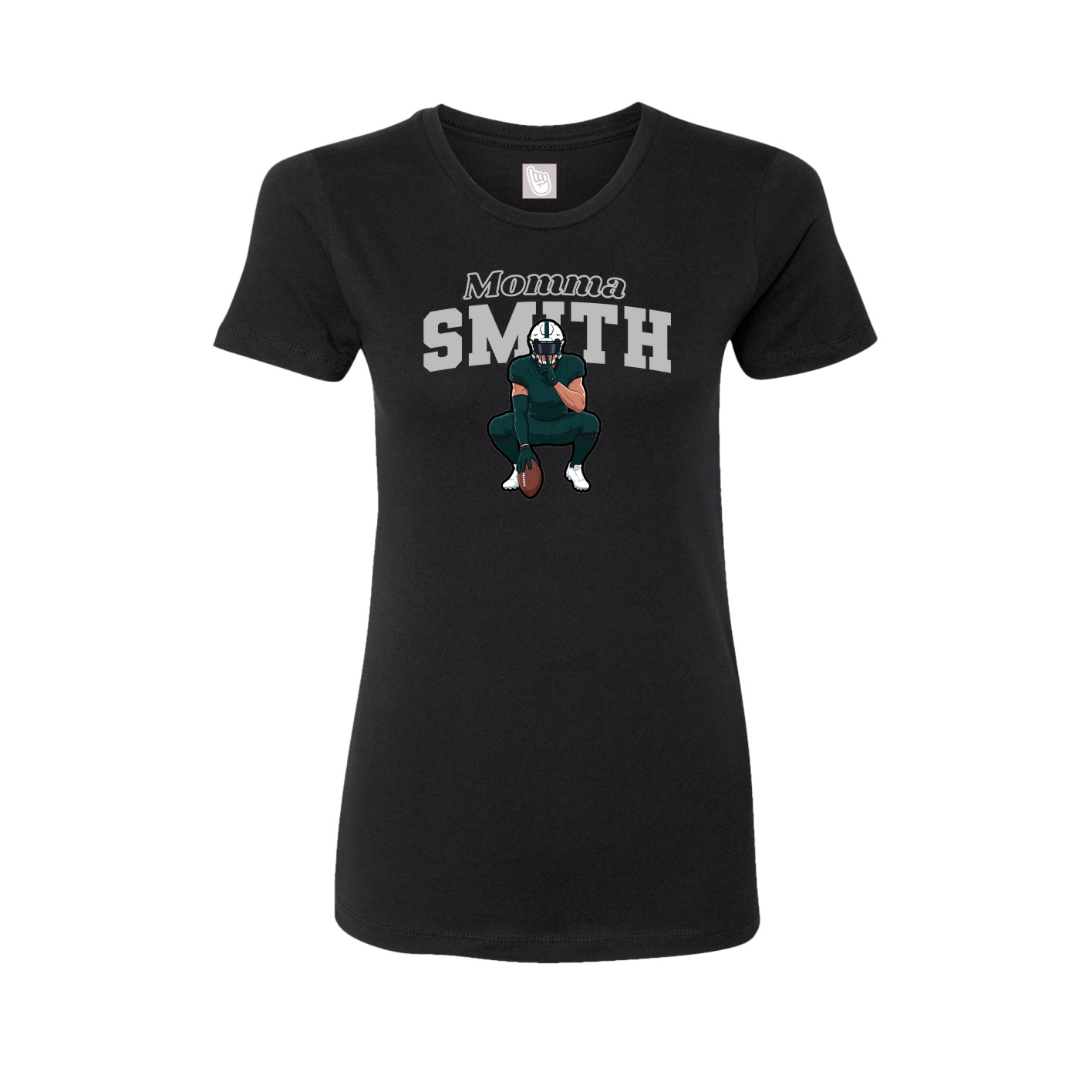 Womens Tee — Mothers Day Block in Black