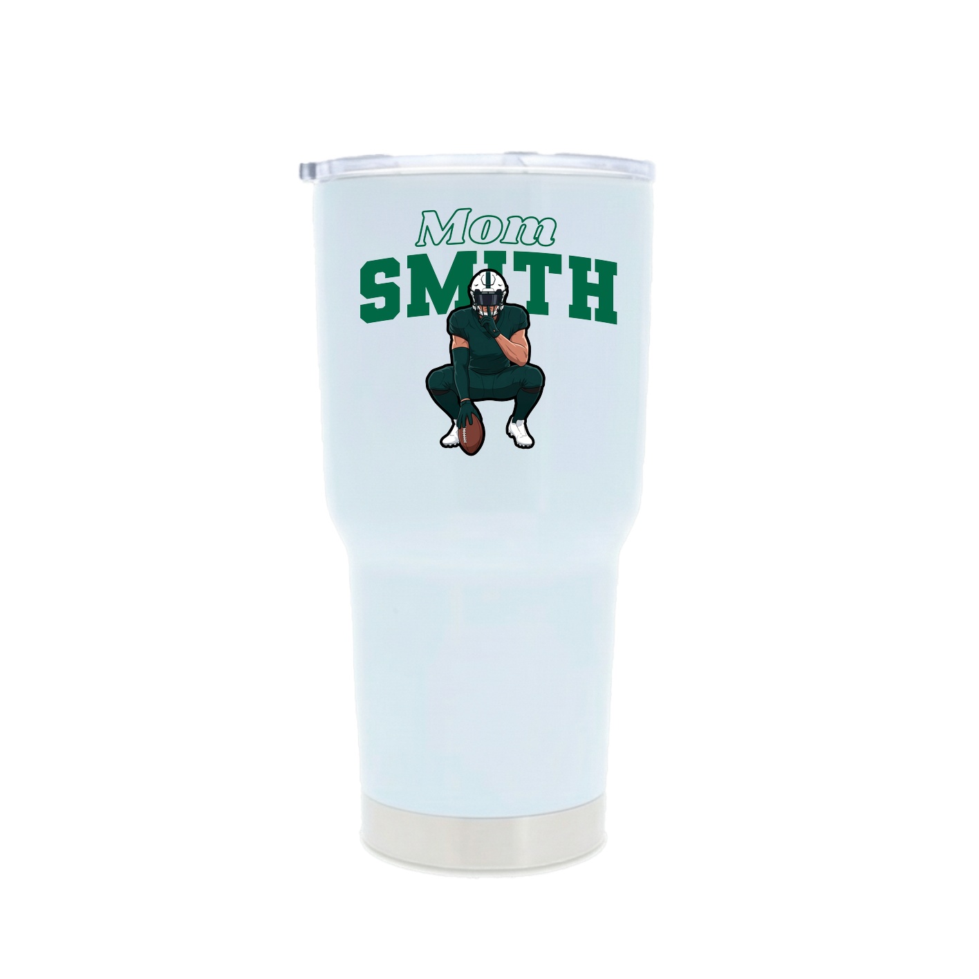 30oz Stainless Steel Tumbler — Mothers Day Block in White