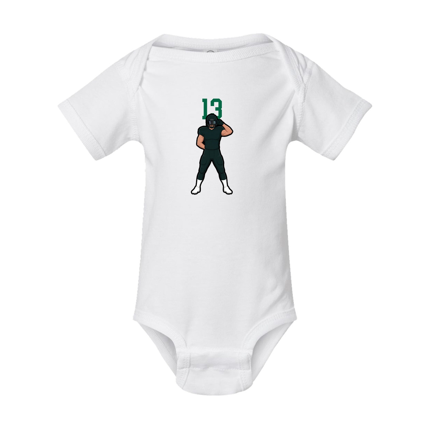 Baby Onesie — Number Top in White