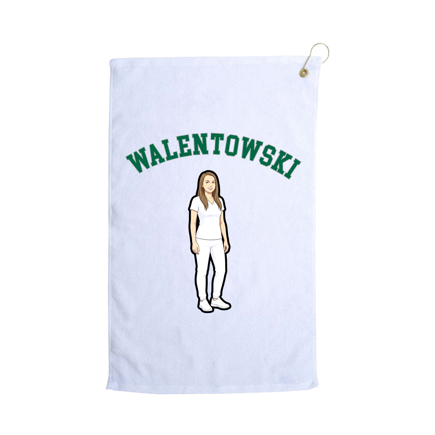 Golf Towel — Shirsey Arch in White